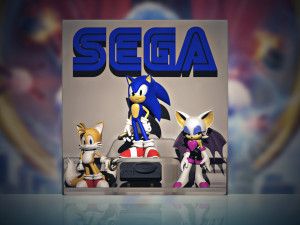 sonic bookend 3D 프린트 모델
