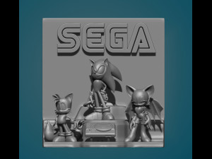 sonic bookend Modello di stampa 3D
