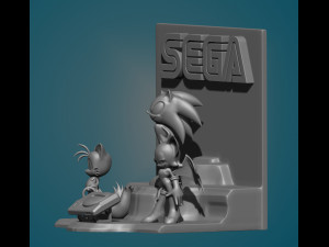 sonic bookend Modello di stampa 3D
