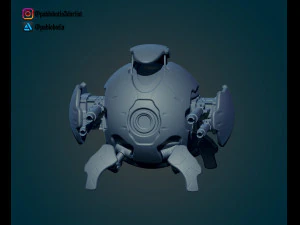 mini robot 3D Print Model