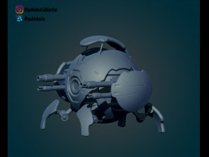 mini robot 3D Print Model