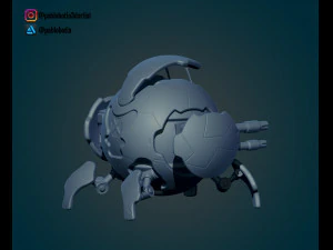 mini robot 3D Print Model