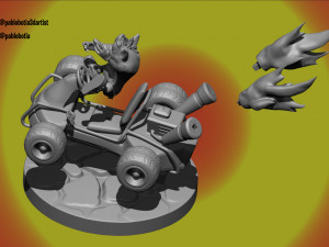 crash team racing nitro fueled Modelo de Impressão 3D