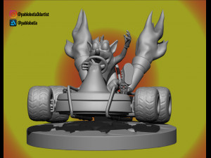 crash team racing nitro fueled Modelo de Impressão 3D