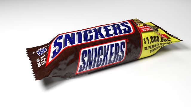 snickers 3D Model .c4d .max .obj .3ds .fbx .stl .blend 