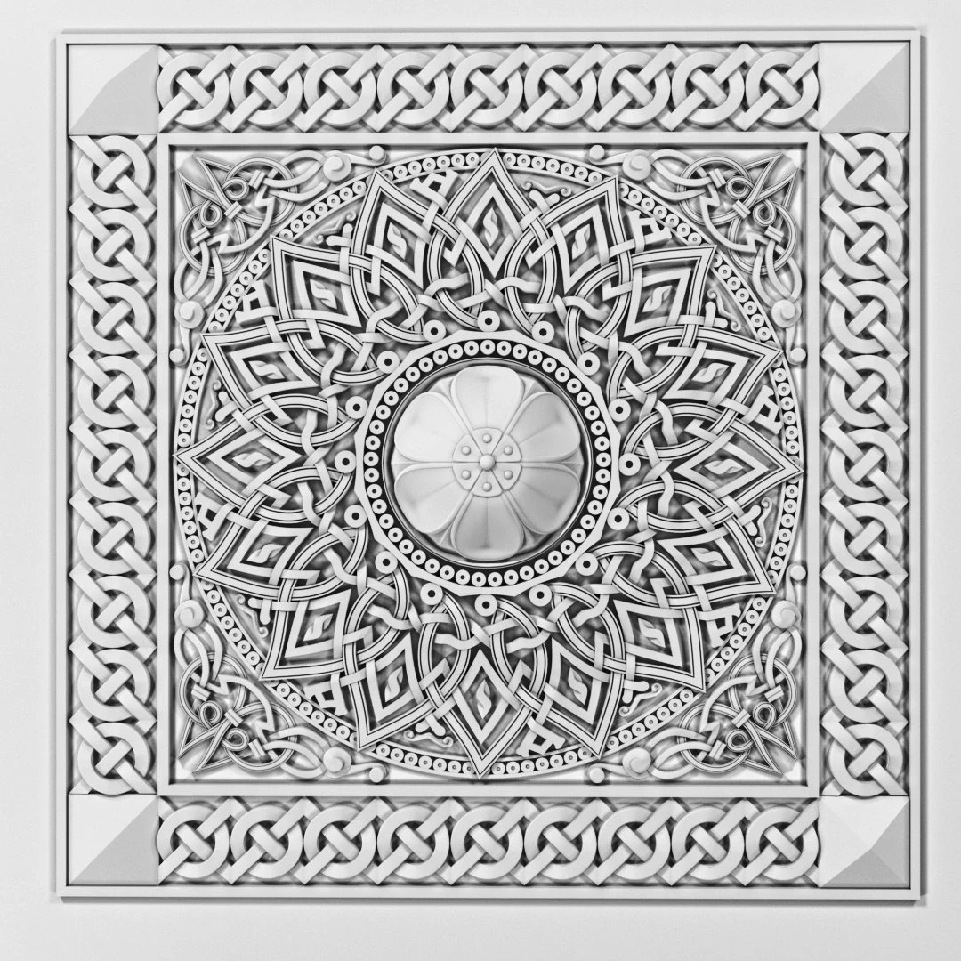 decorative ornament element 3D Model .c4d .max .obj .3ds .fbx .stl .blend 