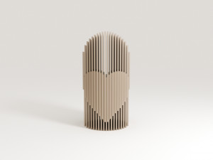 desktop cardholder valentine 3d print model 3D-printmodel