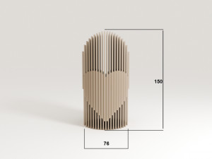 desktop cardholder valentine 3d print model 3D-printmodel