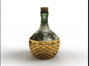 Bottle of wine Model 3D