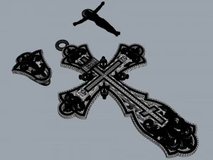 orthodox cross 3D Print Model