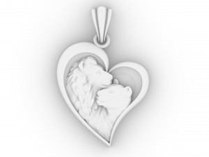 pendant lions 3D-Druckmodell