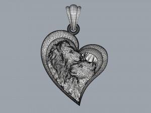 pendant lions 3D-Druckmodell