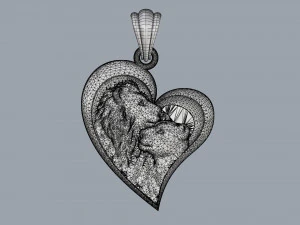 pendant lions 3D Print Model