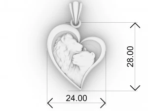 pendant lions 3D Print Model