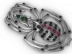 brooch spider and fly 3D Print Model