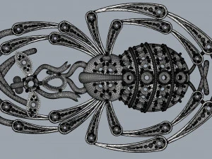 brooch spider and fly 3D Print Model