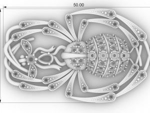 brooch spider and fly 3D प्रिंट मॉडल