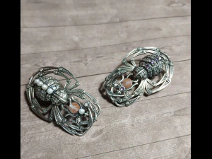 brooch spider and fly 3D Print Model