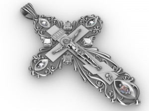 orthodox cross Model do druku 3D