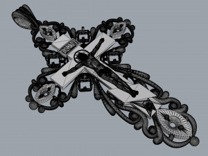 orthodox cross Model do druku 3D