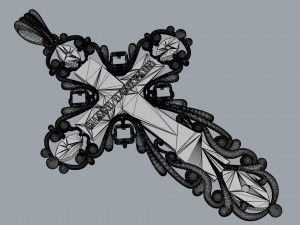 orthodox cross Model do druku 3D