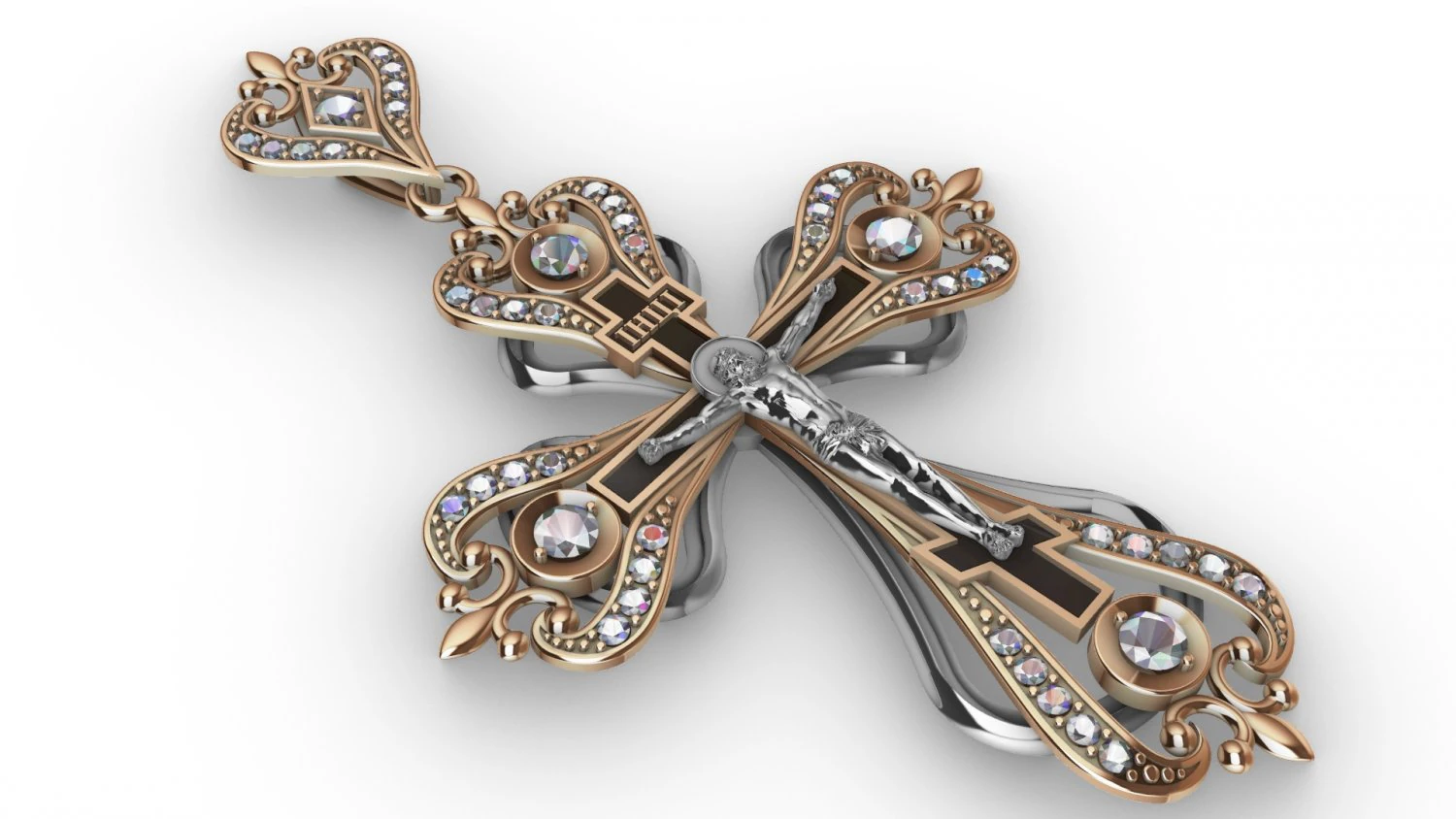 cross pendant 3D Print Model .c4d .max .obj .3ds .fbx .stl .blend 