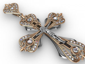 cross pendant 3D-printmodel