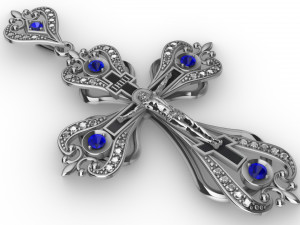 cross pendant Modelo de Impressão 3D