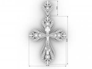 cross pendant Modelo de Impressão 3D