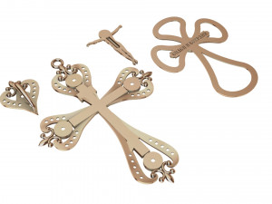 cross pendant Modelo de Impressão 3D