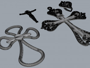 cross pendant Modelo de Impressão 3D