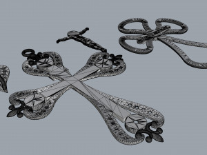 cross pendant Modelo de Impressão 3D
