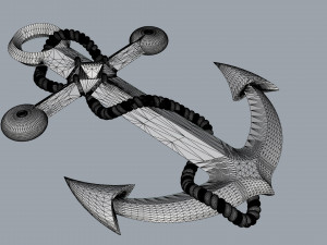 pendant anchor with stone 3Dプリントモデル