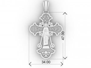 orthodox cross with savior and saints 3D-printmodel