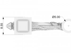 pendant hammer with slavic god svarog Modello di stampa 3D