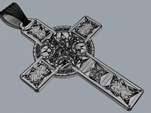 pendant cross 3D-printmodel