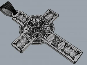 pendant cross 3D Print Model