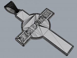 pendant cross 3D-printmodel