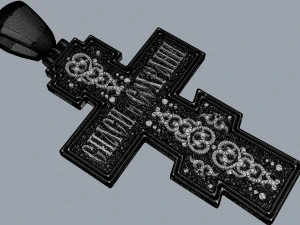 orthodox cross with savior and saints 3D Print Model