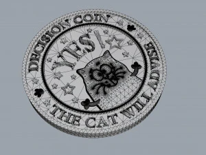 coin decision suvenir 3D Print Model