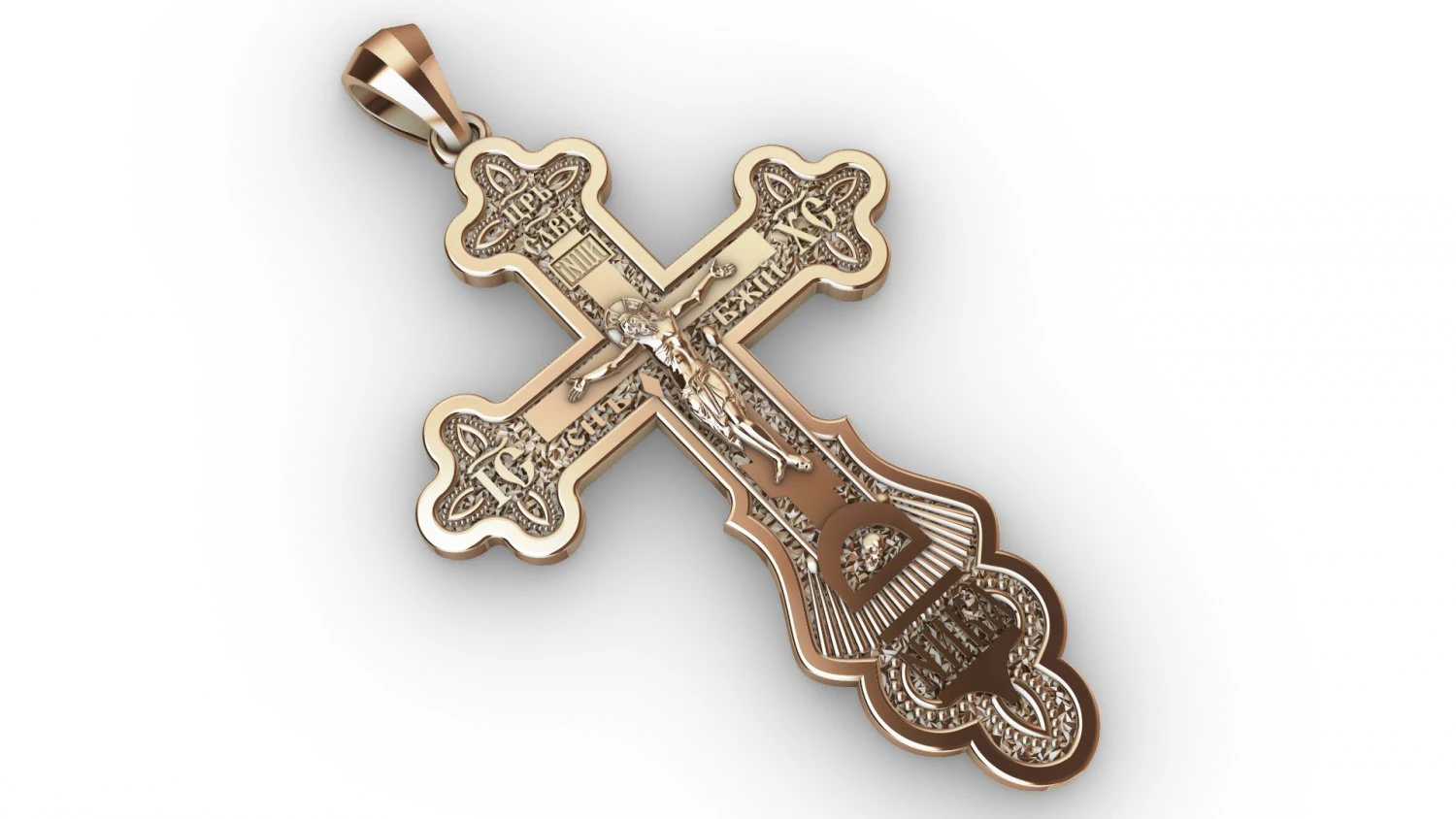 orthodox cross 3D Print Model .c4d .max .obj .3ds .fbx .stl .blend 