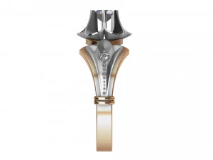 ring with diamonds 3D Print Model