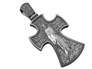 Orthodoxes Kreuz mit dem Heiligen Nikolaus 3D Druckmodell