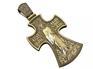 orthodox cross with saint nicholas Modello di stampa 3D