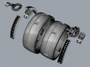 set rings lock and key Model Cetak 3D