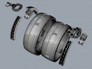 set rings lock and key 3D Print Model