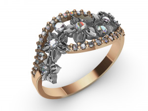 ring flowers 3D-printmodel
