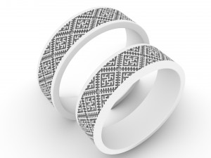 set rings slavic pattern 3D Print Model