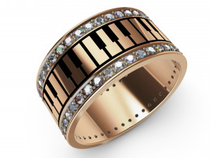 ring piano 3D-printmodel