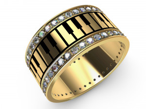 ring piano 3D-printmodel